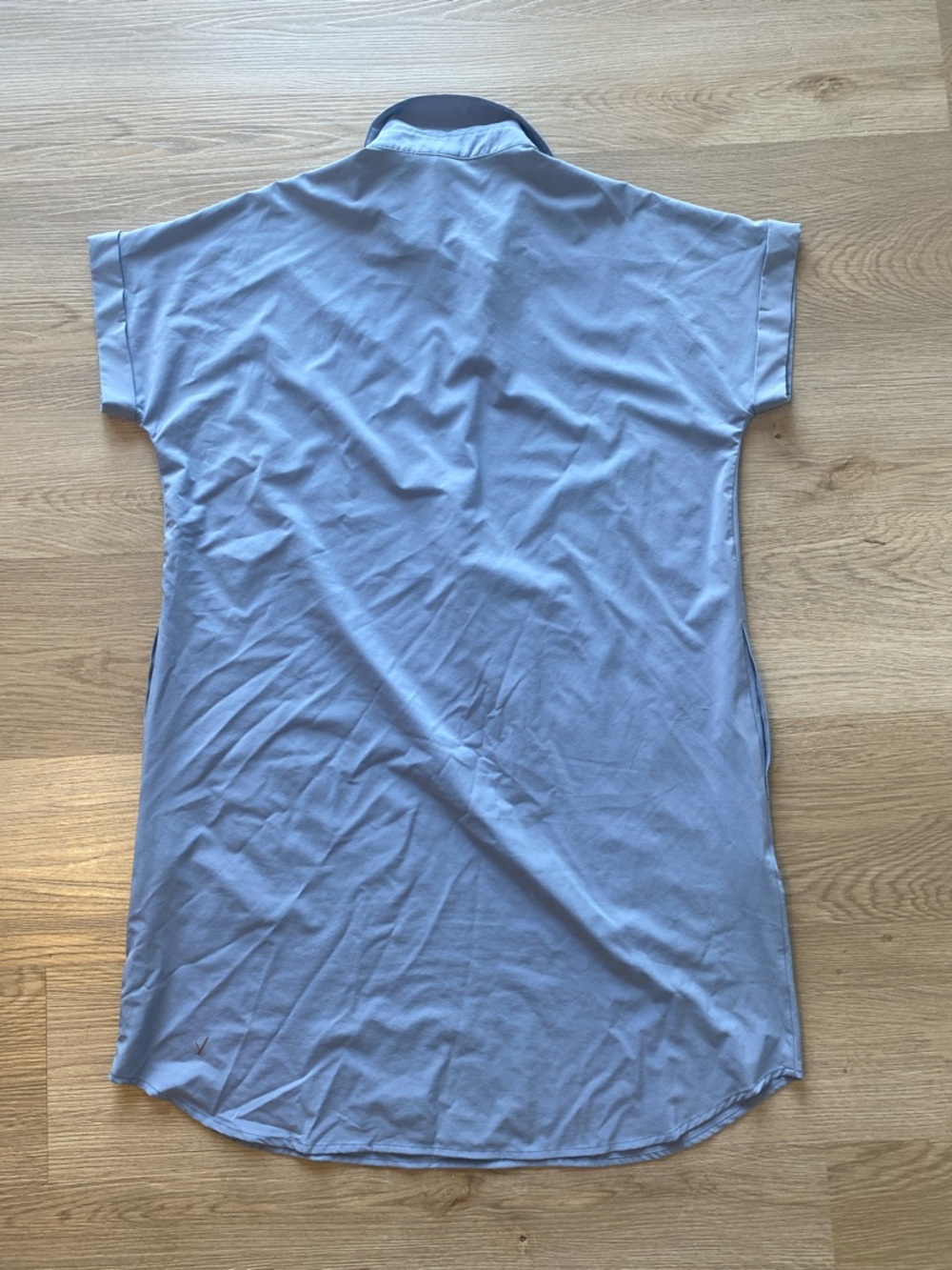 Indyeva Blue Collared Shift Dress Medium | Travel Casual Athleisure - Picture 8 of 11